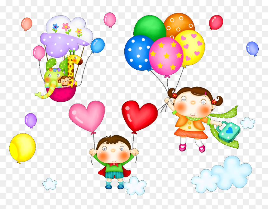 Happy Children's Day Clipart, HD Png Download - molduras png infantil