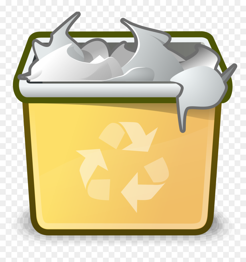 Png Trash Full, Transparent Png - recycle bin icon png