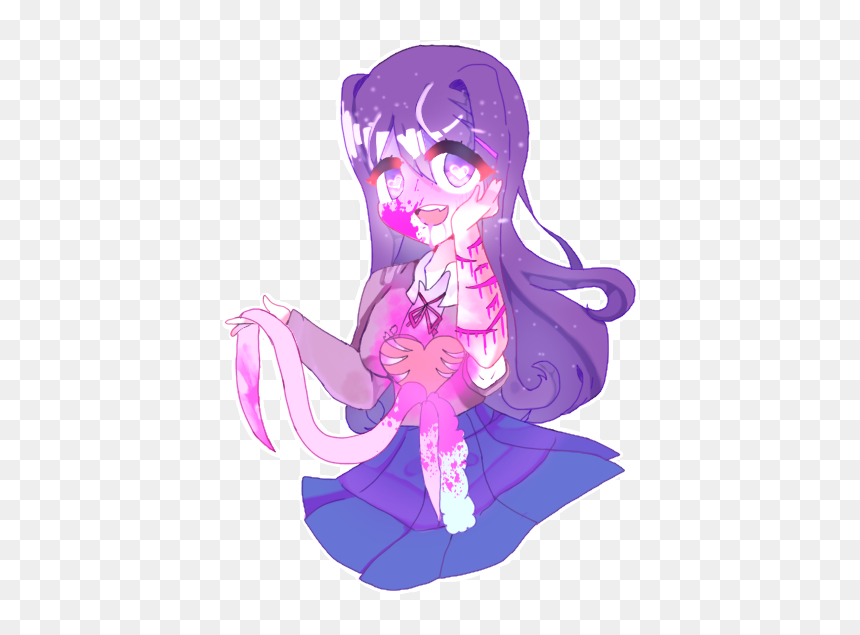 Ddlc Yuri Bun, HD Png Download - bloody heart png
