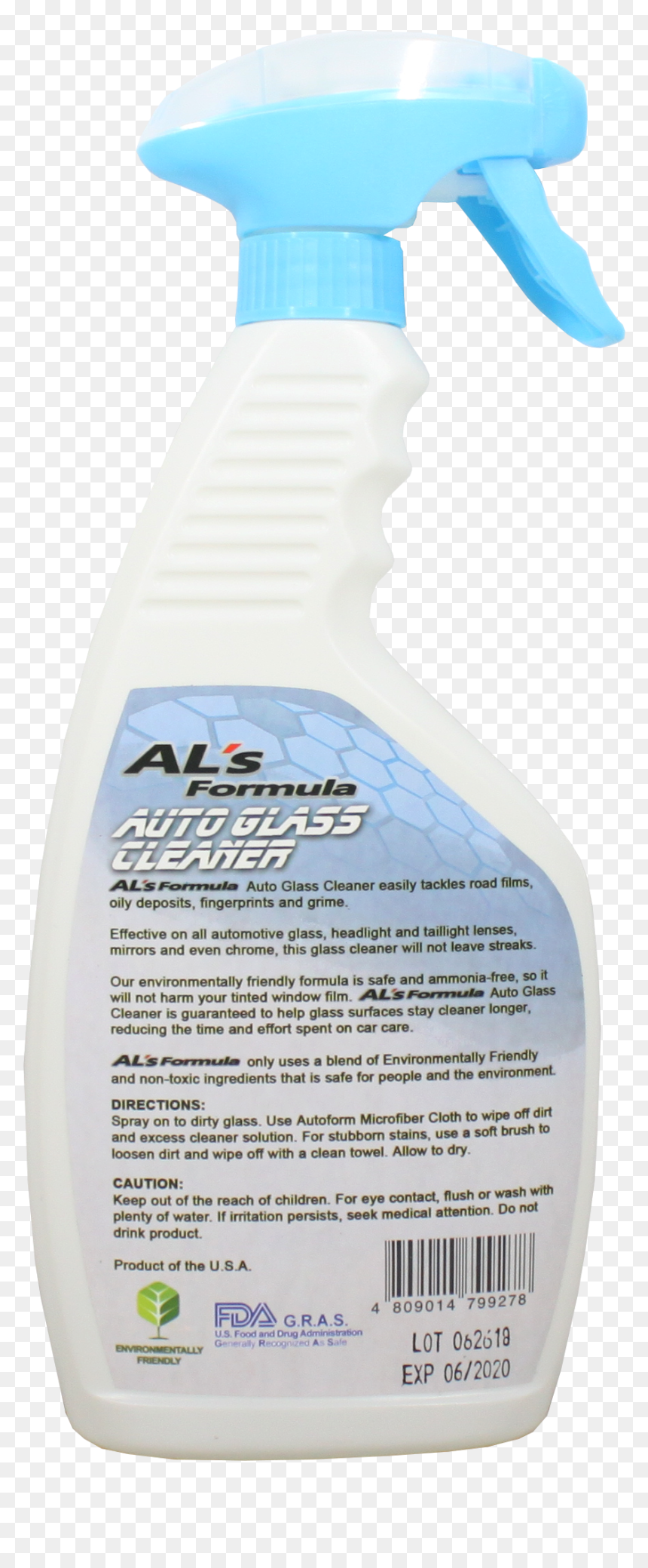 Al"s Formula Auto Glass Cleaner Spray Bottle 500ml - Cosmetics, HD Png Download - dirty glass png