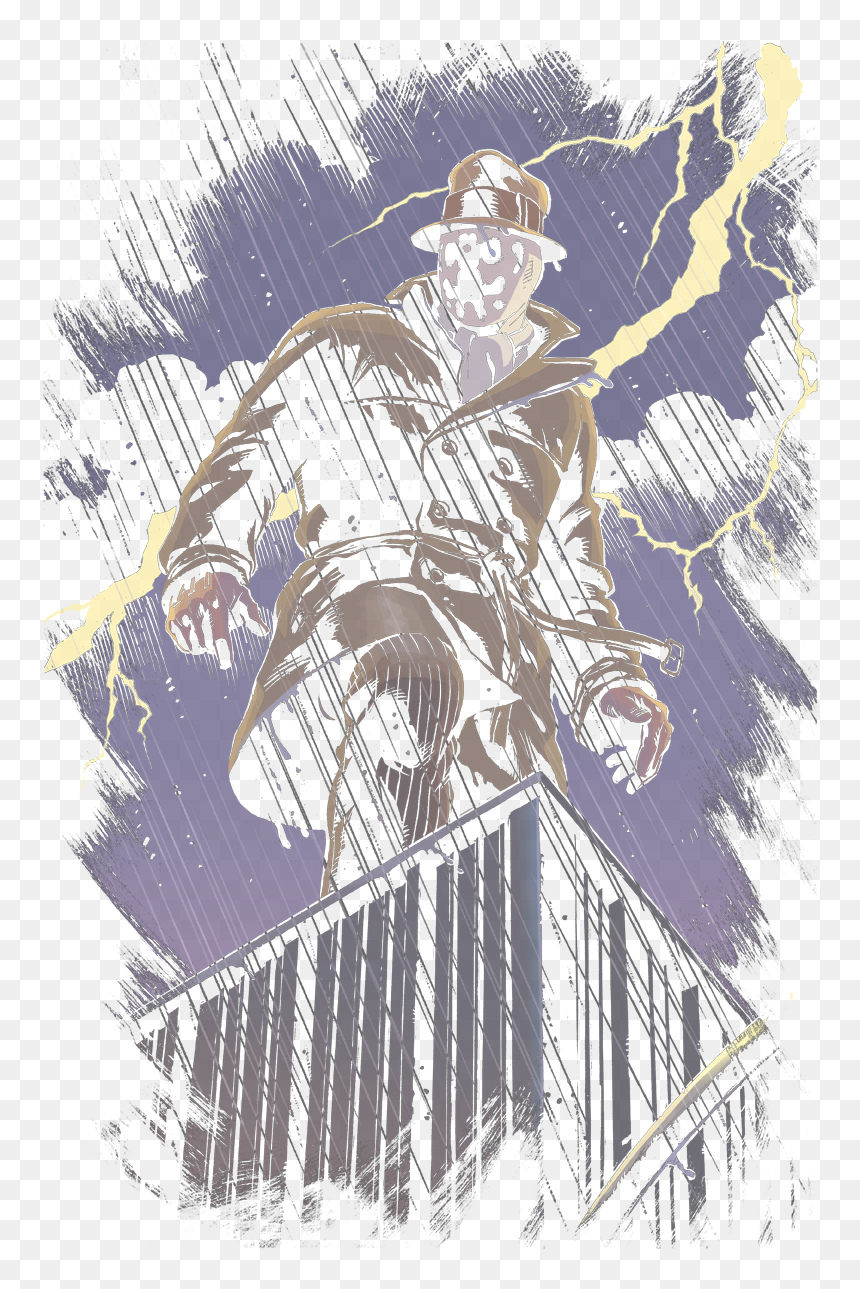 Pins Drawing Watchmen - Rorschach, HD Png Download - rorschach png