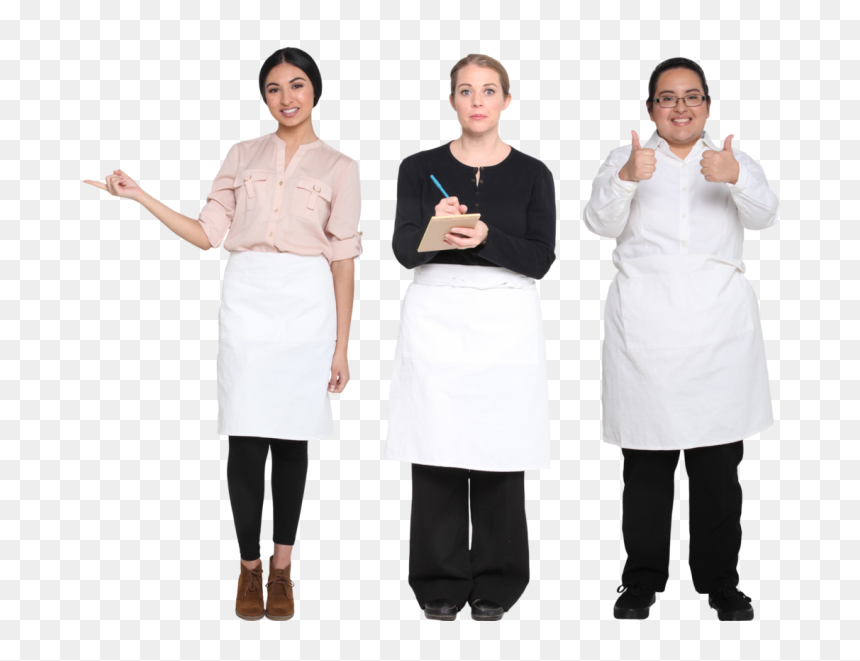 Servers, Food Servers, Waitresses - Cut Out People At Restaurant, HD Png Download - servers png