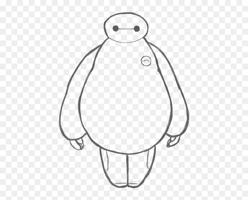 Baymax Black And White Png, Transparent Png - tumblr overlays png black and white
