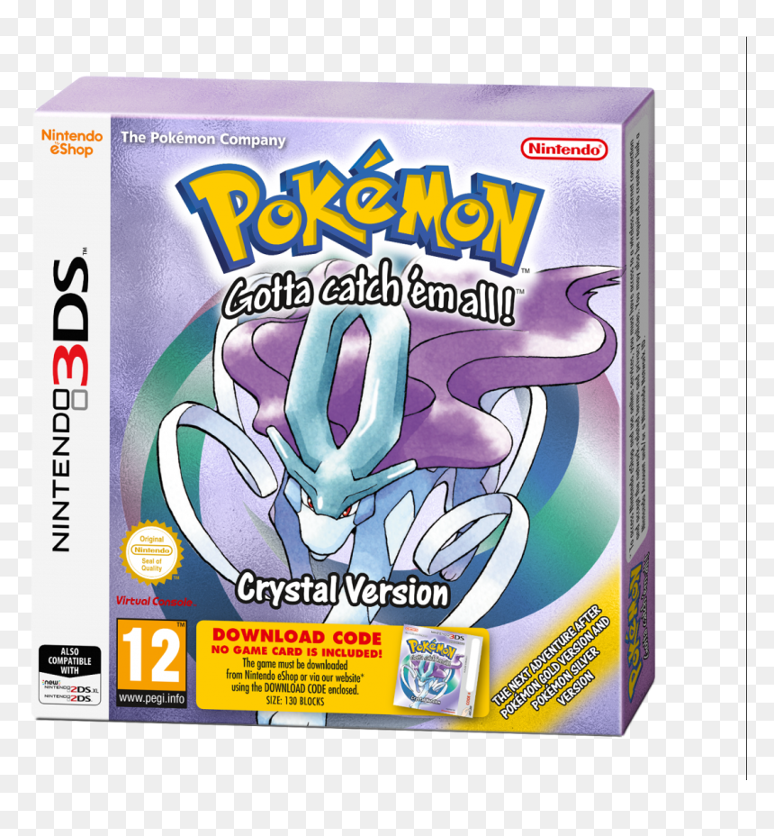 Pokemon Crystal 3ds, HD Png Download - pokemon text box png
