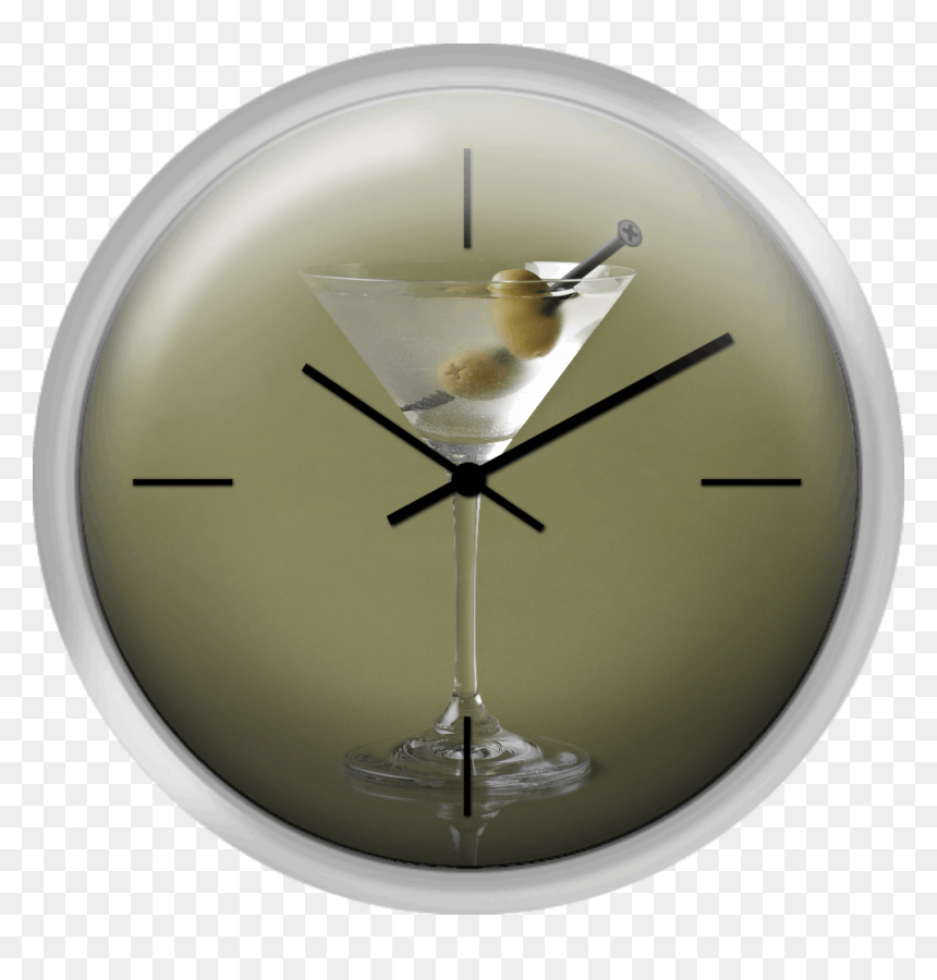 Martini, Dirty With A Screw - Wall Clock, HD Png Download - dirty glass png