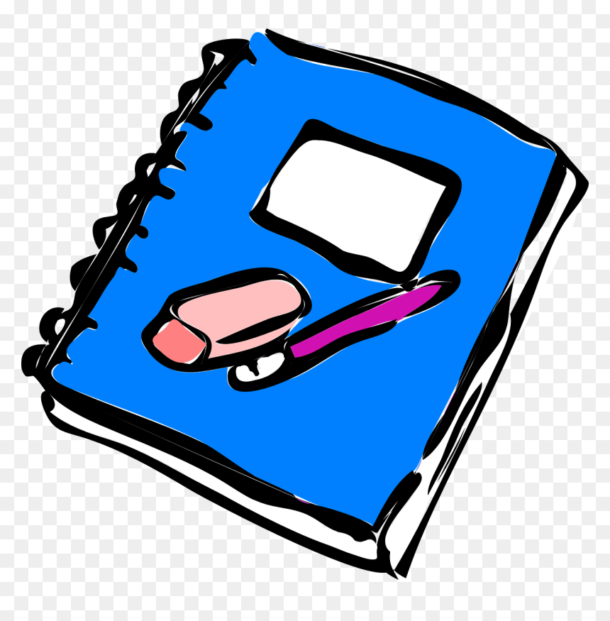 Notebook Clip Art, HD Png Download - school books png