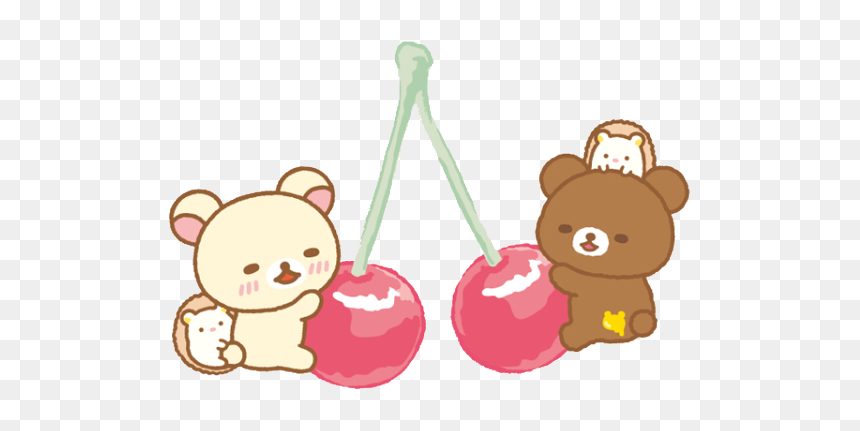 #cherry #fruit #korilakkuma #rilakkuma #san-x #freetoedit - Cherry Korilakkuma, HD Png Download - korilakkuma png