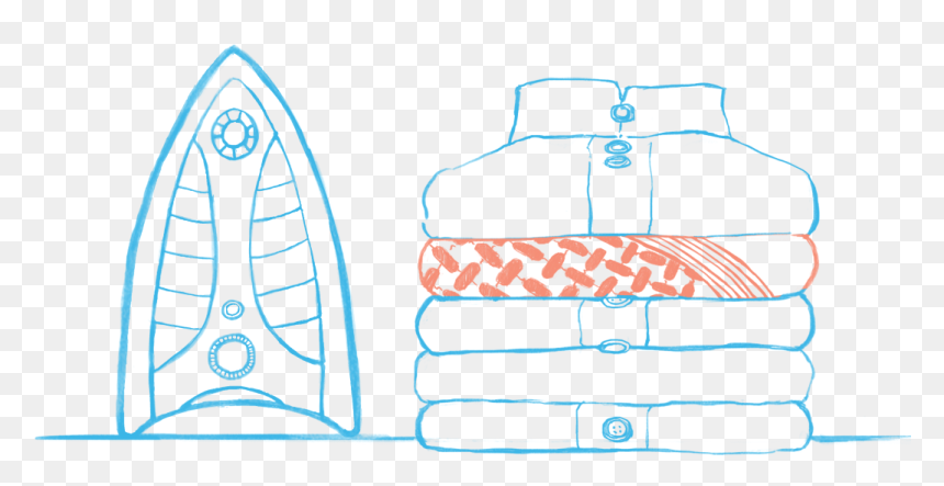 Folded Ironing Spc, HD Png Download - folded map png