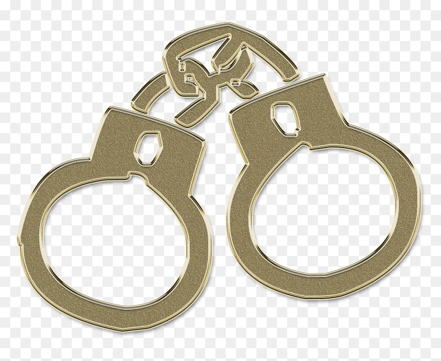 Gold Handcuffs Png, Transparent Png - walking away png