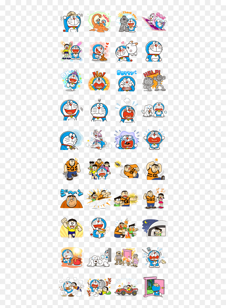 Doraemon, HD Png Download - line stickers png