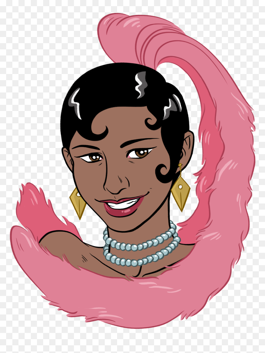 Queer History Podcast - Animated Picture Of Josephine Baker, HD Png Download - baker png