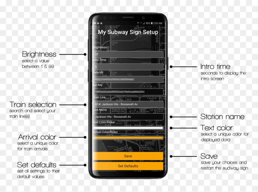 Galaxy9 Mockup 2 - Iphone, HD Png Download - subway train png