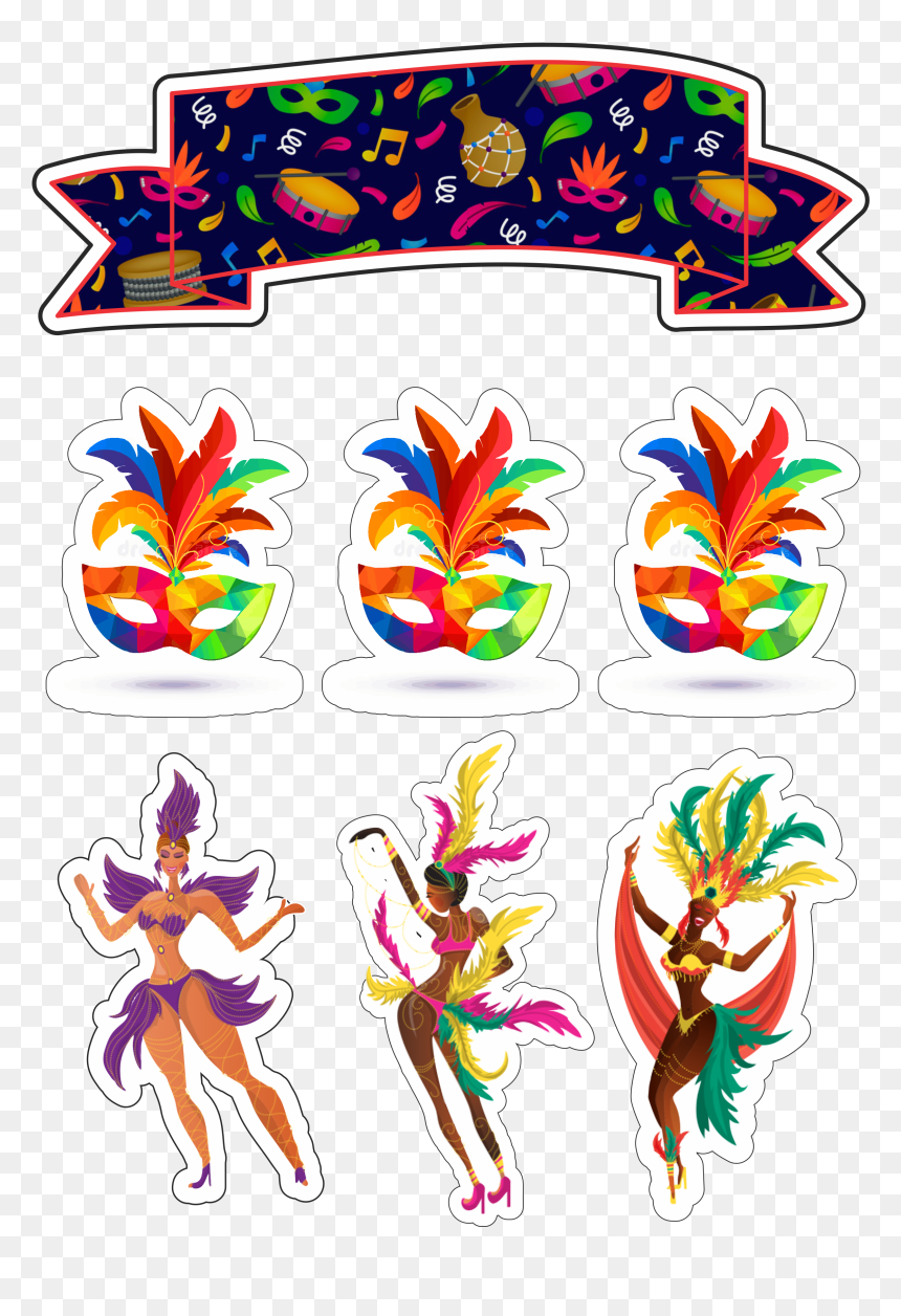 Topo De Bolo De Carnaval, HD Png Download - carnaval png