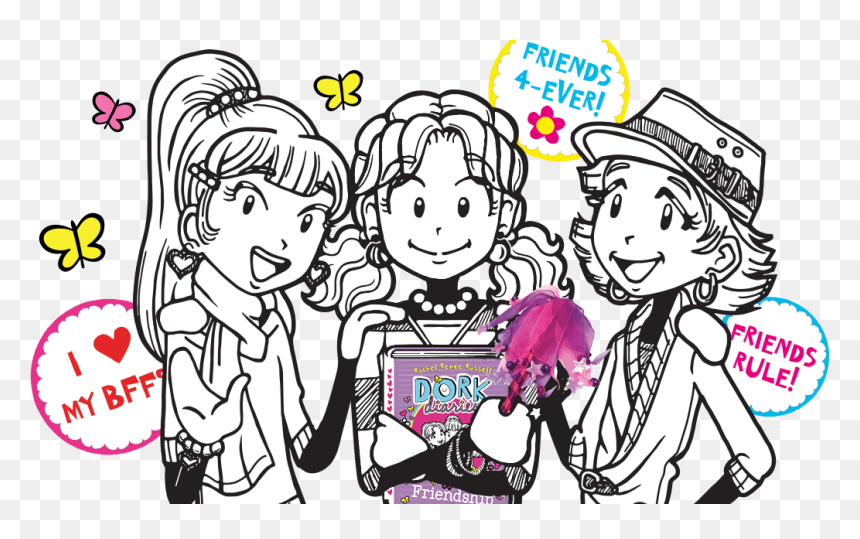 Dork Diaries Clipart Graphic Download Image Categories - Dork Diaries Clipart, HD Png Download - bff png