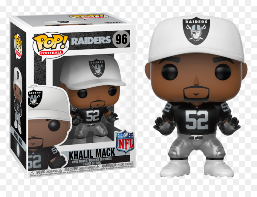 Khalil Mack Oakland Raiders Funko Pop Vinyl Figure - Funko Pop Khalil Mack, HD Png Download - khalil mack png