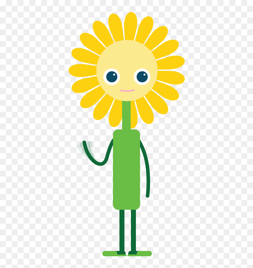 Lazy Student Clipart - Sun Flower Vector Symbols, HD Png Download - lazy png