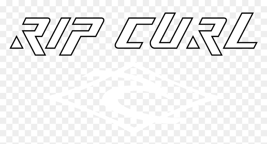Rip Curl Logo Black And White, HD Png Download - curl png