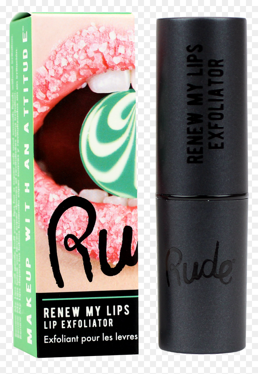 Exfoliante Para Labios De Menta, , Hi-res - Exfoliante De Labios Rude, HD Png Download - labios png