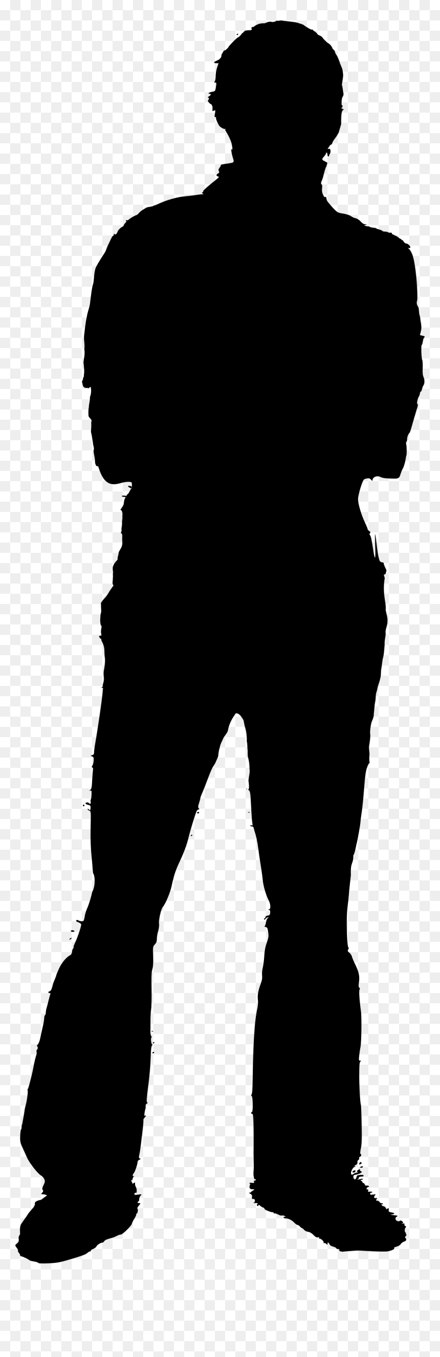 Man Silhouette Svg, HD Png Download - guy standing png