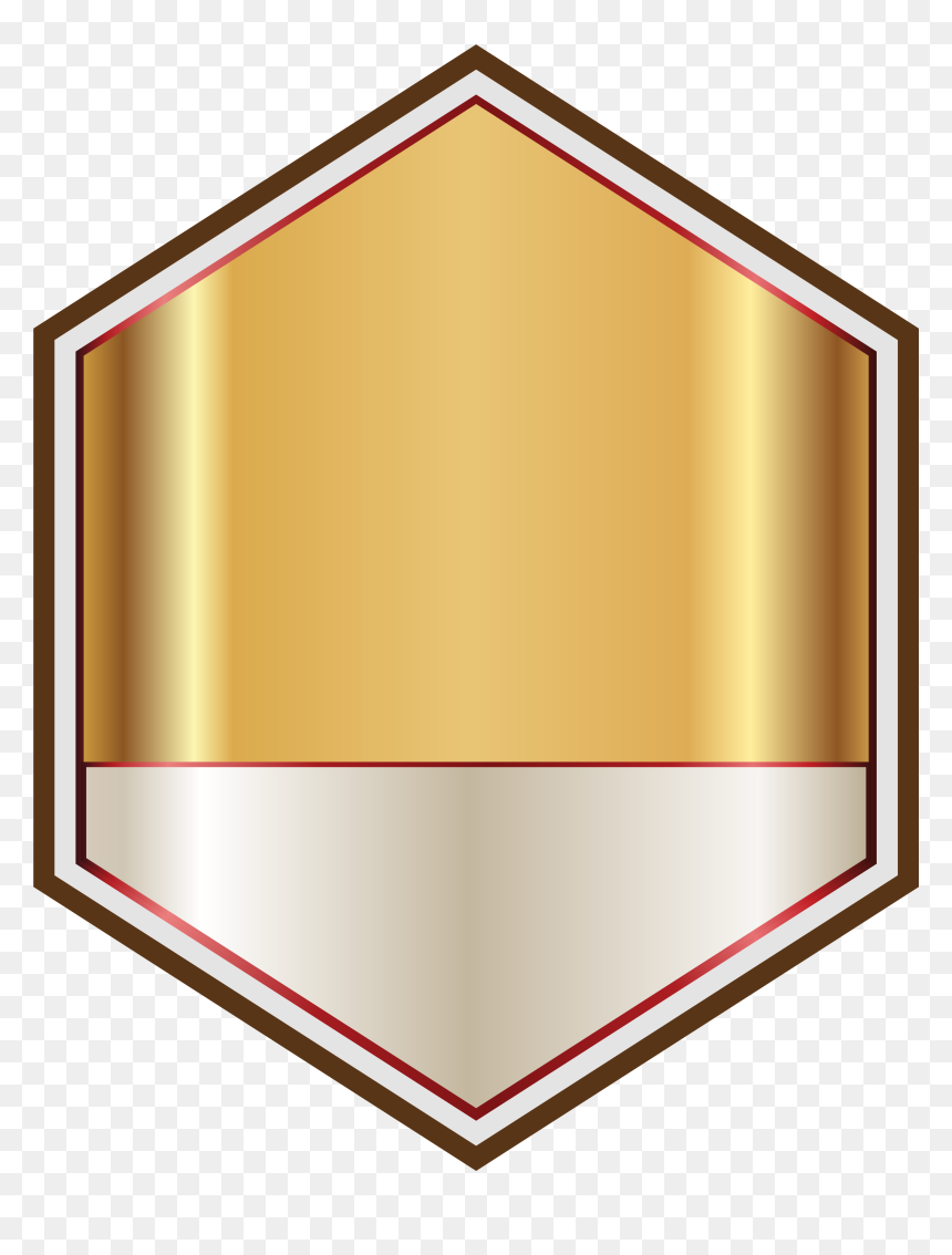 Yellow And White Label Clipart Clip Gold And White - Clip Art, HD Png Download - white label png