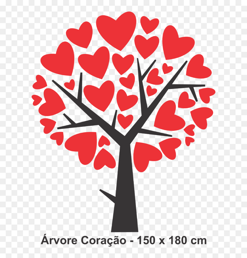 Adesivo Para Decoração De Paredes - Sending Love And Thanks, HD Png Download - corações png