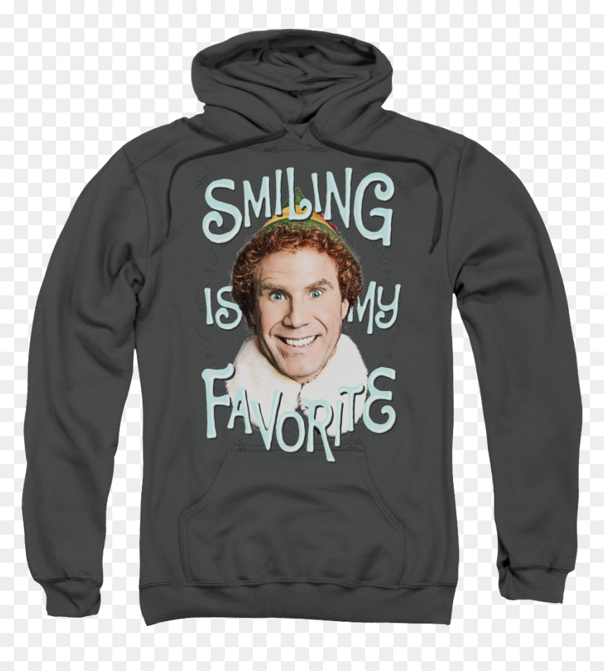Official Mens Hoodie Buddy The Elf Elf Movie - Def Leppard, HD Png Download - buddy the elf png