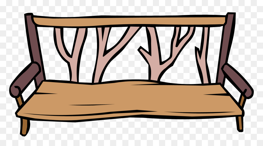 Club Penguin Rewritten Wiki - Club Penguin Bench, HD Png Download - wood log png