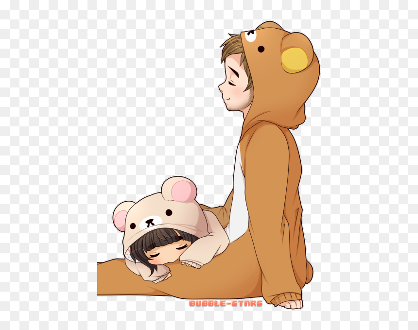 Art Couple Boyfriend Personal Bear Rilakkuma Daddy - Ddlg Couple, HD Png Download - korilakkuma png