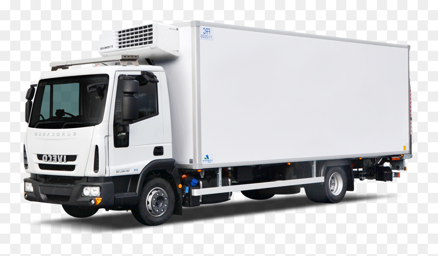 Large Box Truck Cooler With Tail-lift - Large Truck Png, Transparent Png - trucks png