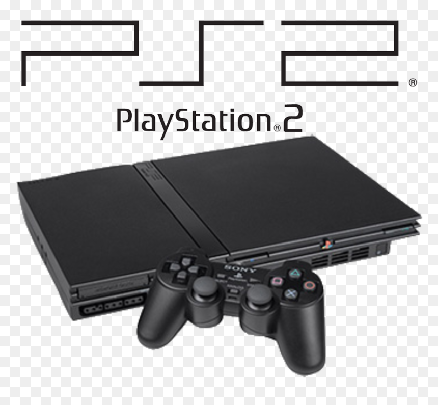 Playstation 2 Console Slimline Black (2000x1521), Png - Konsola Playstation 2 Sony, Transparent Png - ps2 png