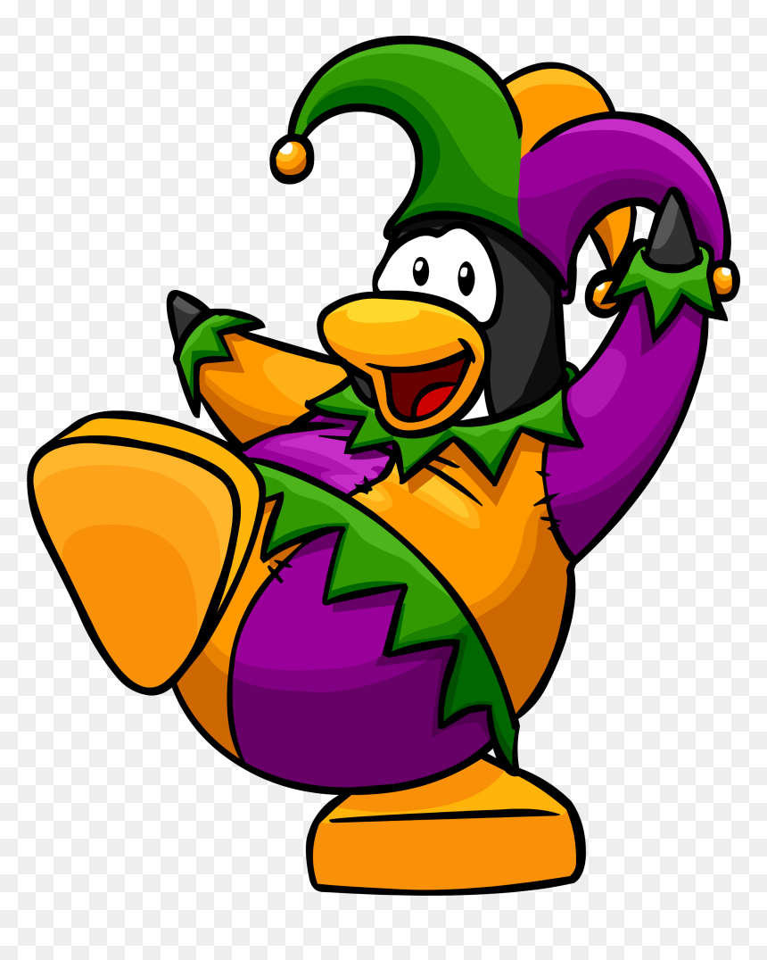 Club Penguin Rewritten Wiki - Club Oenguin Court Jester, HD Png Download - jester png
