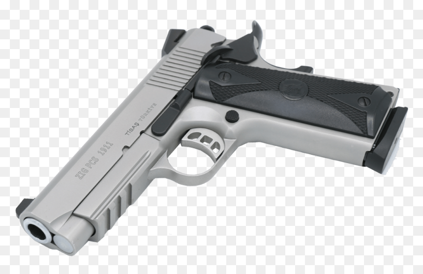 Zig Pcs 1911 Stainless - Firearm, HD Png Download - 1911 png