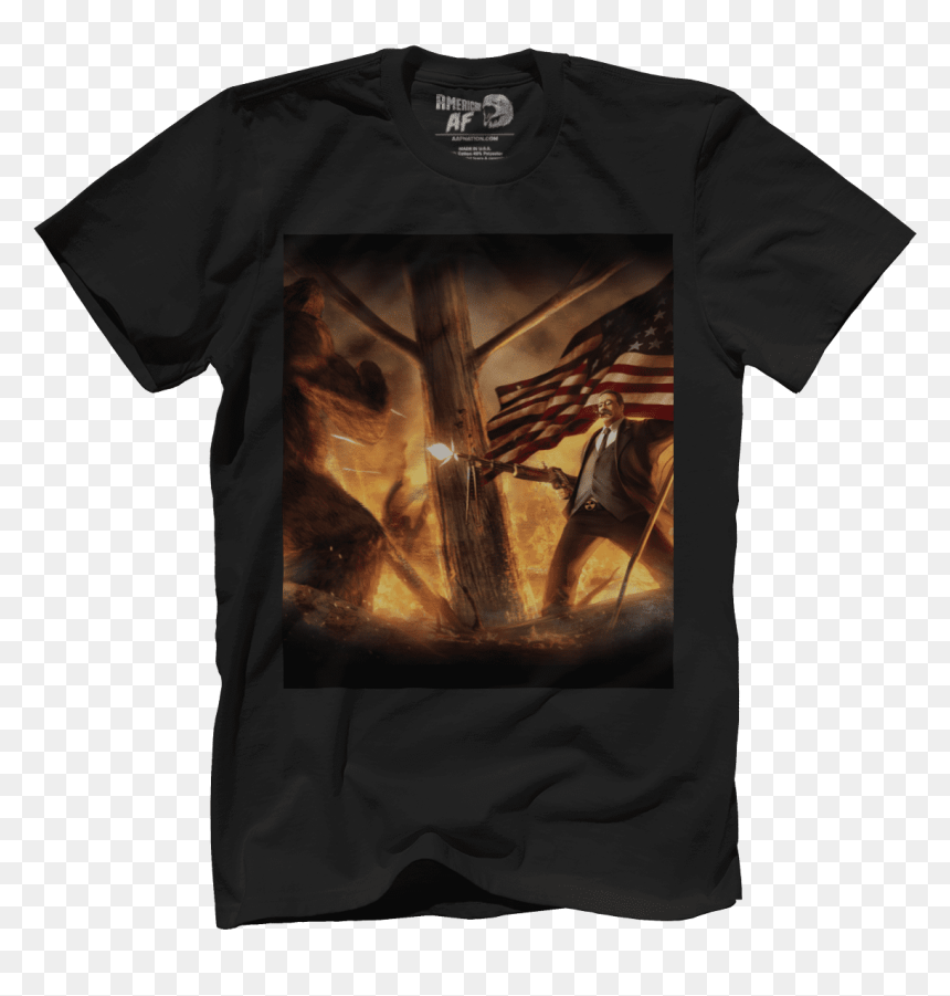 Teddy Roosevelt Vs Bigfoot - Space Force Shirt Et, HD Png Download - teddy roosevelt png