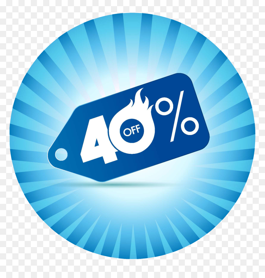 Transparent Off Png - Transparent Logo 40 Discount, Png Download - 40 png