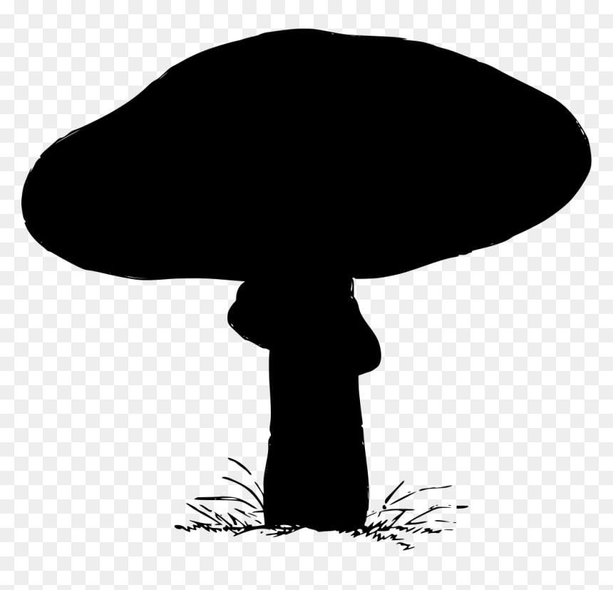 Fungi Silhouette Png, Transparent Png - fungi png