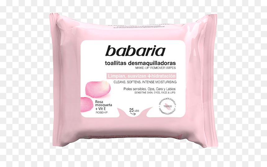 Toallitas Desmaquillantes Con Rosa Mosqueta Y Vitamina - Babaria, HD Png Download - labios png