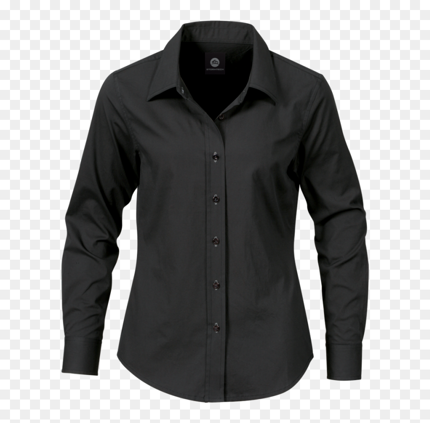 Women Black Dress Shirt Png Image, Transparent Png - black women png