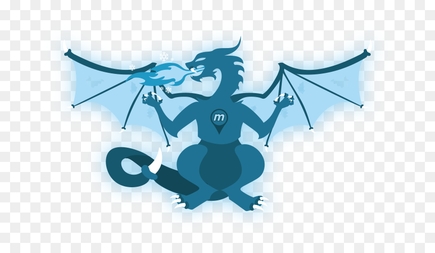 Ice Dragon Clipart, HD Png Download - ice dragon png