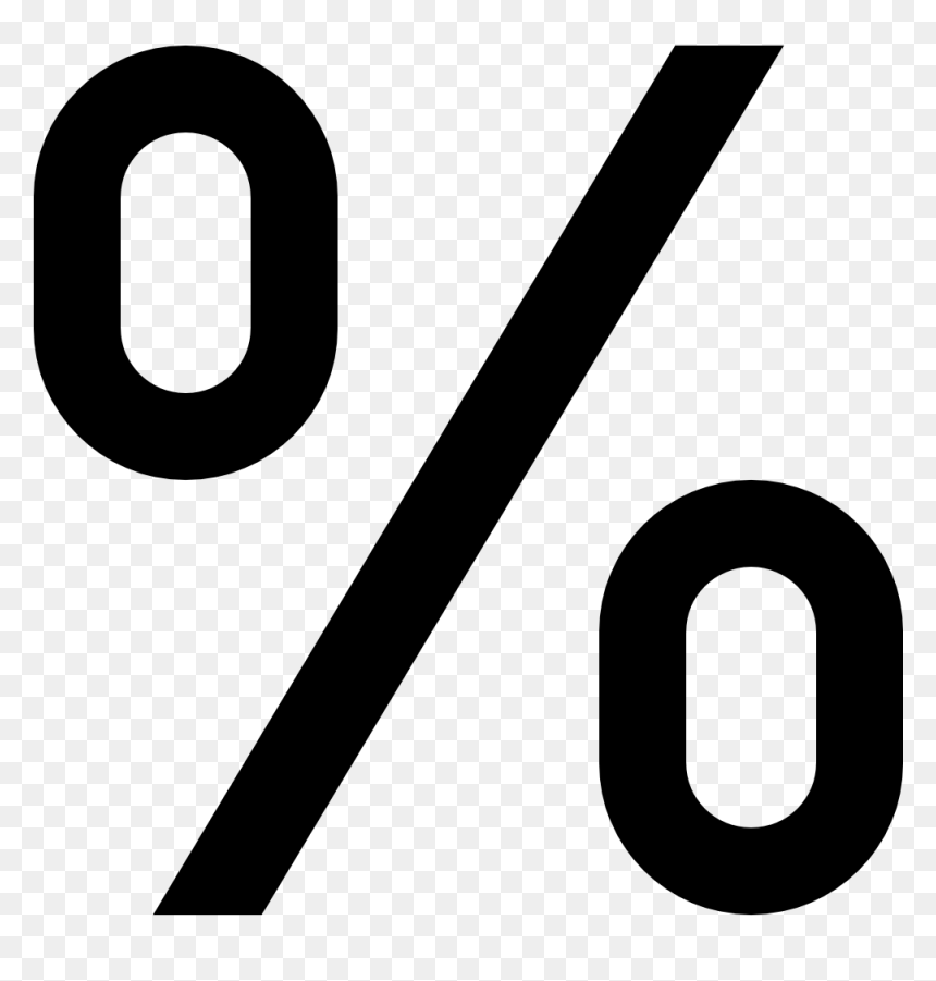 Percent Png - Percent Sign Transparent Background, Png Download - line icon png