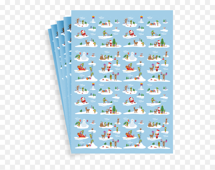 Season"s Greetings Wrapping Paper - Cartoon, HD Png Download - seasons greetings png