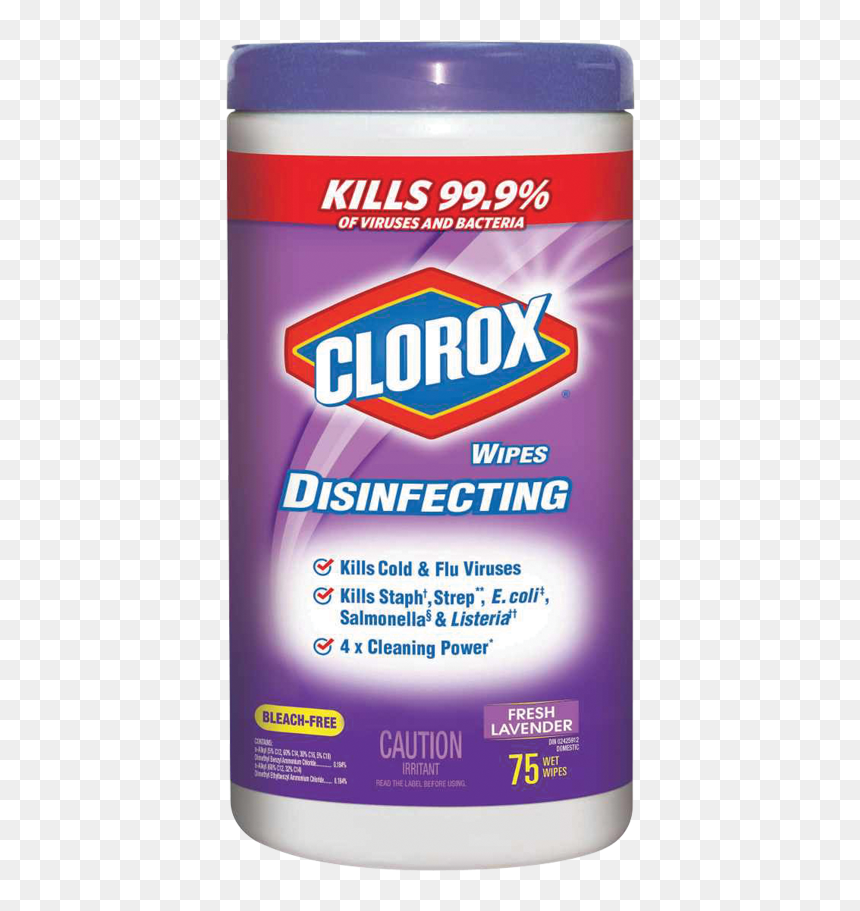 Product Image Disinfecting Wipes Lavender Scent 75 - Clorox, HD Png Download - clorox png