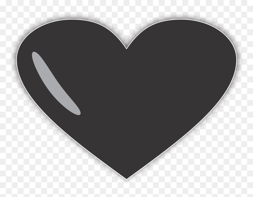 Black Heart Symbol Png, Transparent Png - corações png