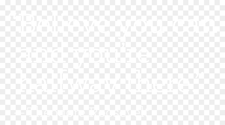 Johns Hopkins Logo White, HD Png Download - teddy roosevelt png