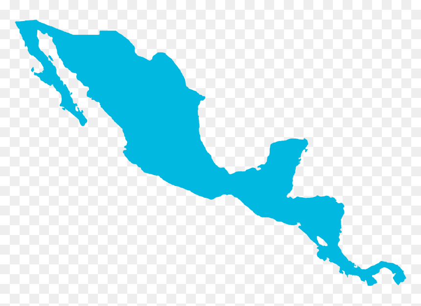 Mapa Centroamerica Mexico - Map Of Central America Png, Transparent Png - america map png