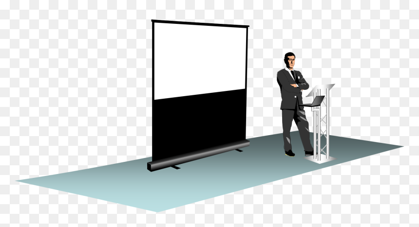 Standing, HD Png Download - projector screen png