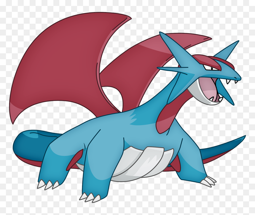 Pokemon Shiny-salamence Is A Fictional Character Of - Goodge, HD Png Download - salamence png