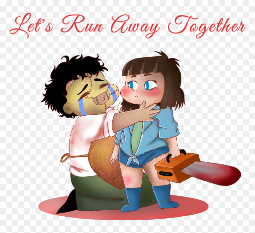 Bubba Sawyer And Stretch, HD Png Download - people running away png