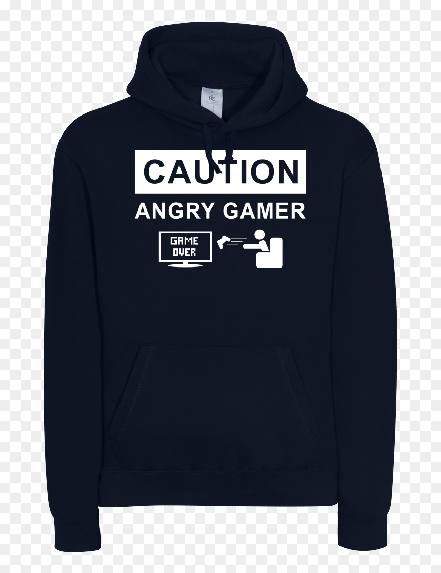 Angry Gamer Sweatshirt B&c Hooded , Png Download - Hoodie, Transparent Png - angry gamer png