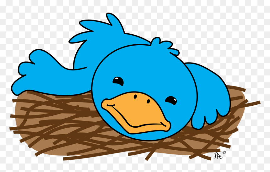 Cartoon Of A Lazy Blue Bird That Is No Early Bird,, HD Png Download - lazy png