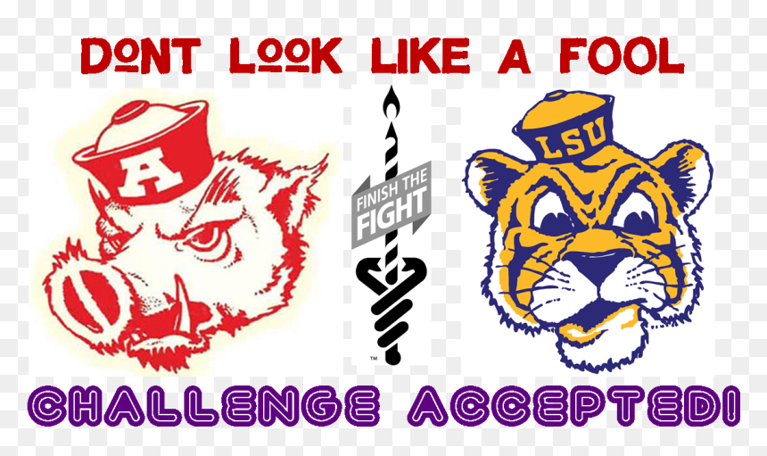 Mike The Tiger - Arkansas Razorback Vintage Logo, HD Png Download - lsu png